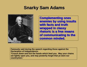 snarky Sam Adams